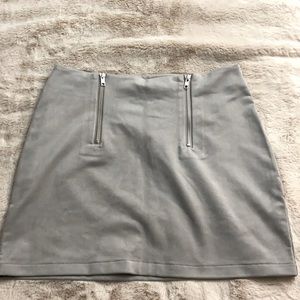 Velvet gray skirt